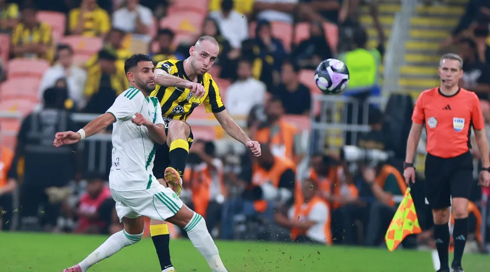 من آخر مواجهة جمعت الفريقين في الدوري السعودي للمحترفين (تصوير: عدنان مهدلي)