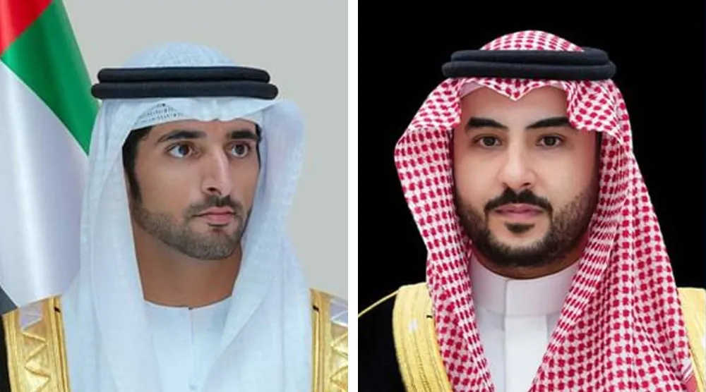 الأمير خالد بن سلمان بن عبد العزيز (واس) - الشيخ حمدان بن محمد بن راشد (وام)
