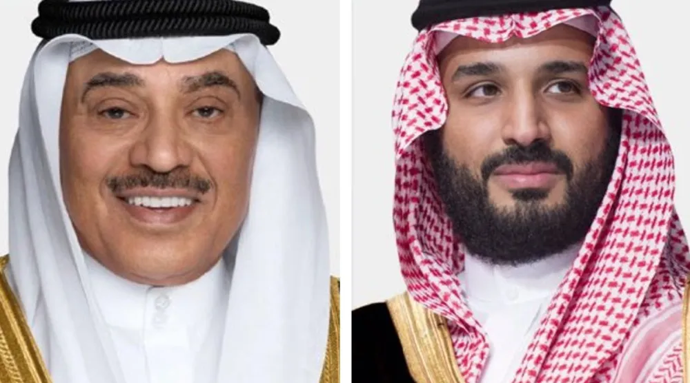الأمير محمد بن سلمان والشيخ صباح الخالد أدانا الاعتداءات الإيرانية الآثمة على دول الخليج (الخارجية السعودية)
