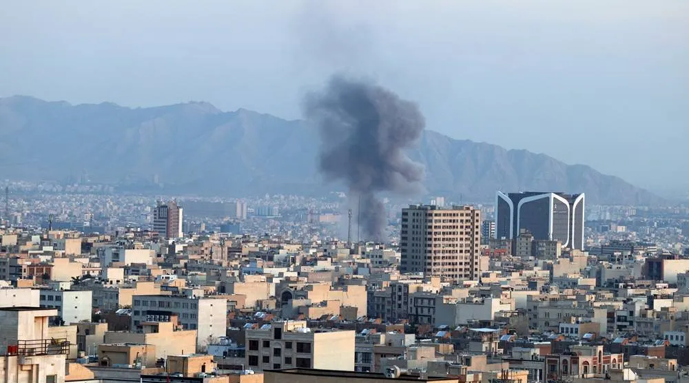 Smoke rises after an airstrike in central Tehran, Iran, 06 March 2026. (EPA)