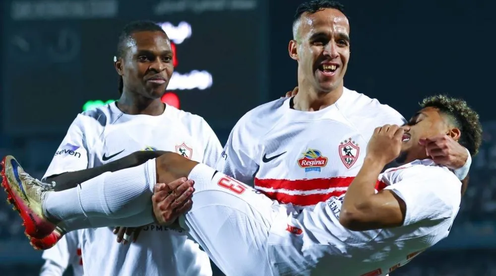 منسي محتفلا بهدف الفوز (موقع النادي)