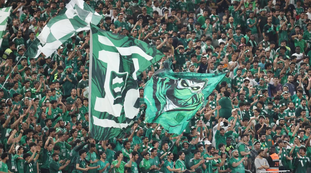 جمهور الأهلي سجل حضورا رائعا في المباراة (تصوير: عدنان مهدلي)