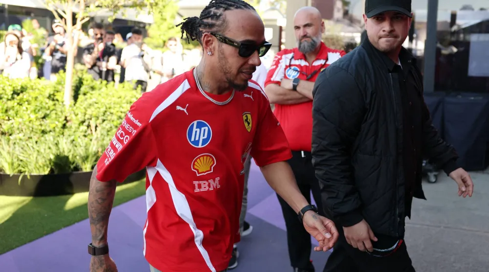 بطل العالم السابق سبع مرات لويس هاميلتون (رويترز)