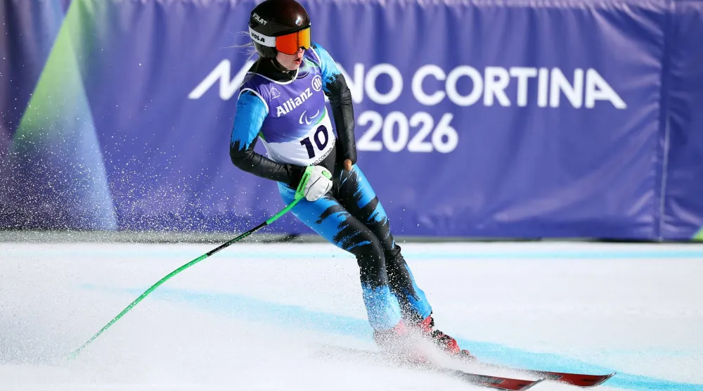 المتزلجة فارفارا فورونتشيكينا توّجت ببرونزية الانحدار (رويترز)