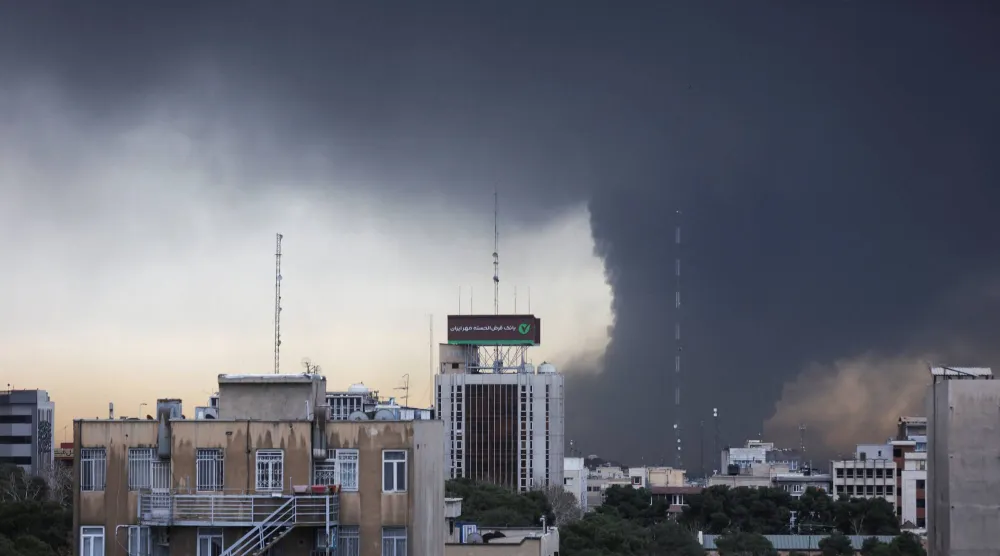  Smoke rises following an explosion, amid the US-Israeli conflict with Iran, in Tehran, Iran, March 8, 2026. Majid Asgaripour/WANA (West Asia News Agency) via Reuters
