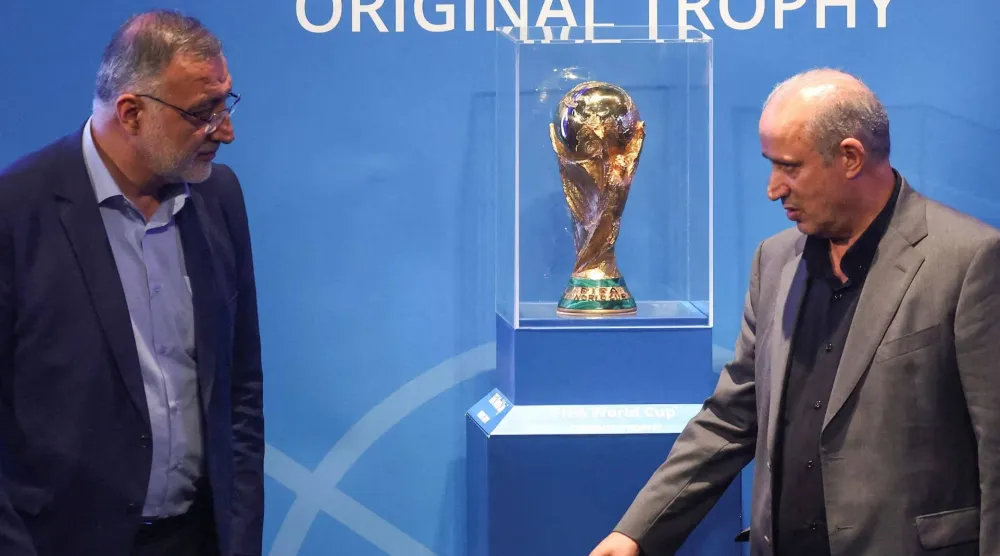 رئيس الاتحاد الإيراني لكرة القدم مهدي تاج (رويترز)