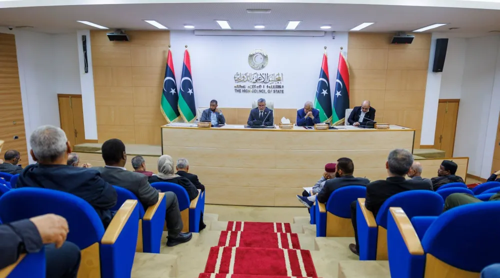 صورة وزعها المجلس الأعلى للدولة لاجتماعه في طرابلس