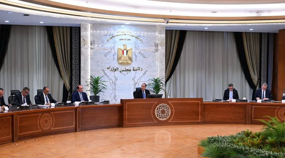 رئيس الوزراء المصري مصطفى مدبولي خلال مؤتمر صحافي الثلاثاء (مجلس الوزراء المصري)