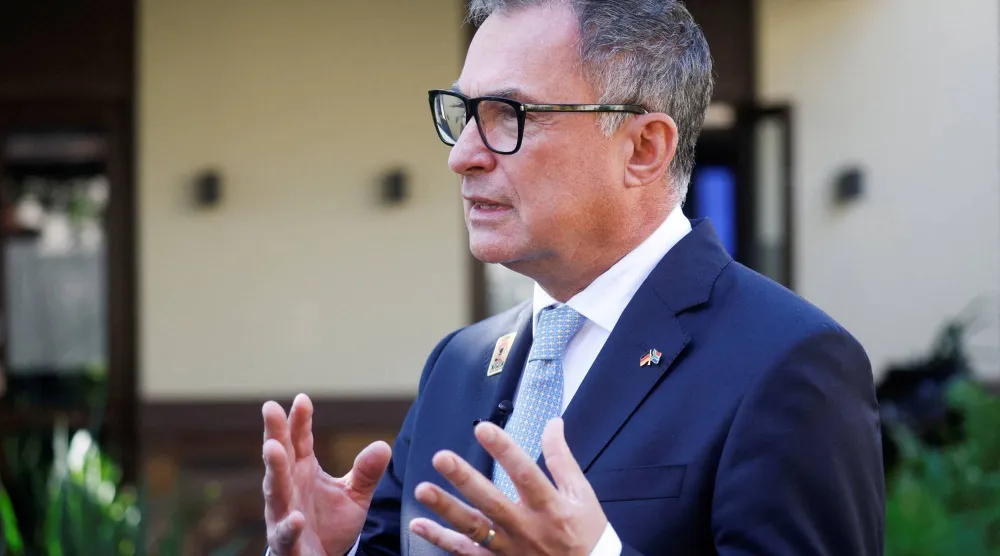 يواكيم ناغل يتحدث خلال مقابلة في اجتماع وزراء المالية لمجموعة العشرين بديربان في جنوب أفريقيا يوليو 2025 (رويترز)