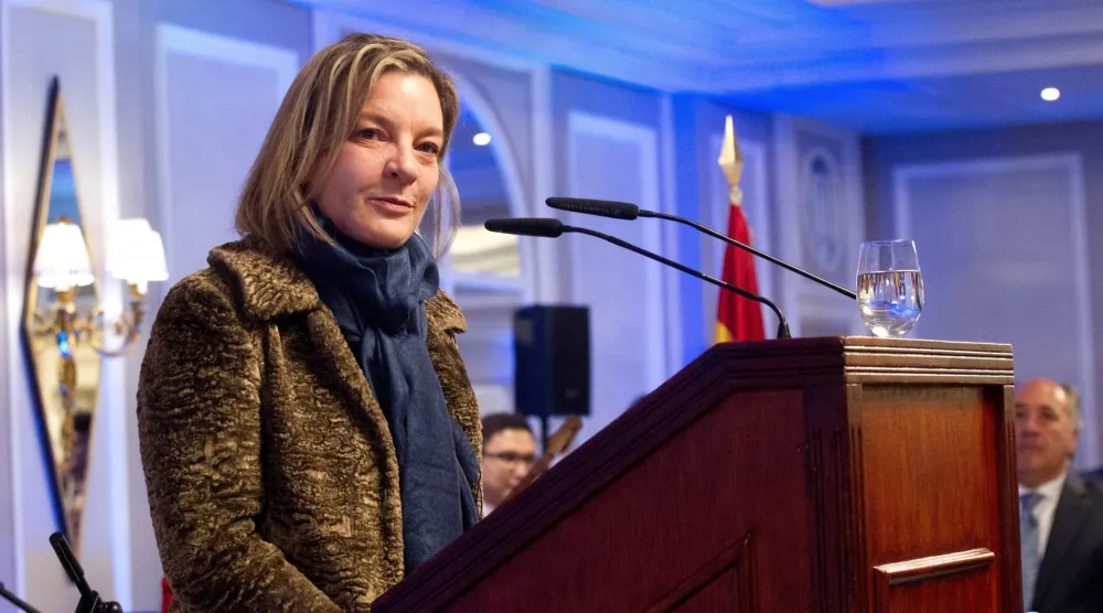 سفيرة إسبانيا في إسرائيل آنا ماريا سالومون بيريز (إ.ب.أ)