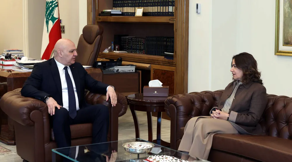 الرئيس اللبناني جوزيف عون يستقبل وزيرة الشؤون الاجتماعية حنين السيد (الرئاسة اللبنانية)