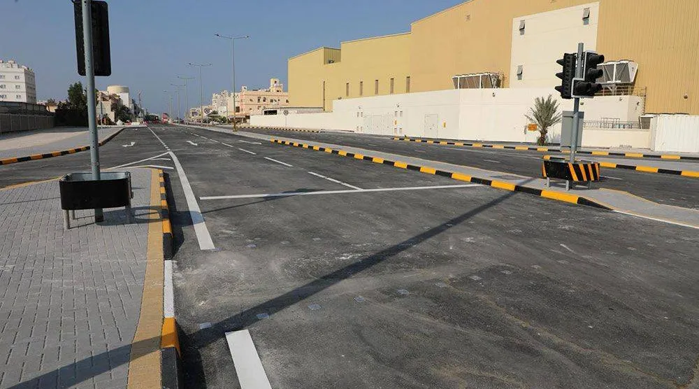 قطع الحركة المرورية على شارع ريا في المحرق (بنا)