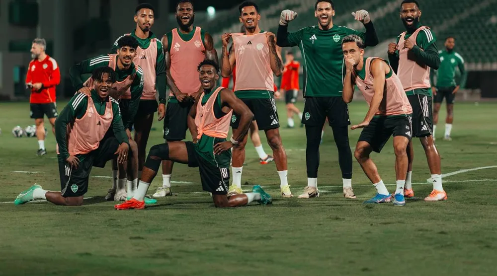 لاعبو الأهلي أظهروا معنويات عالية بعد التدريبات الأخيرة (موقع النادي)