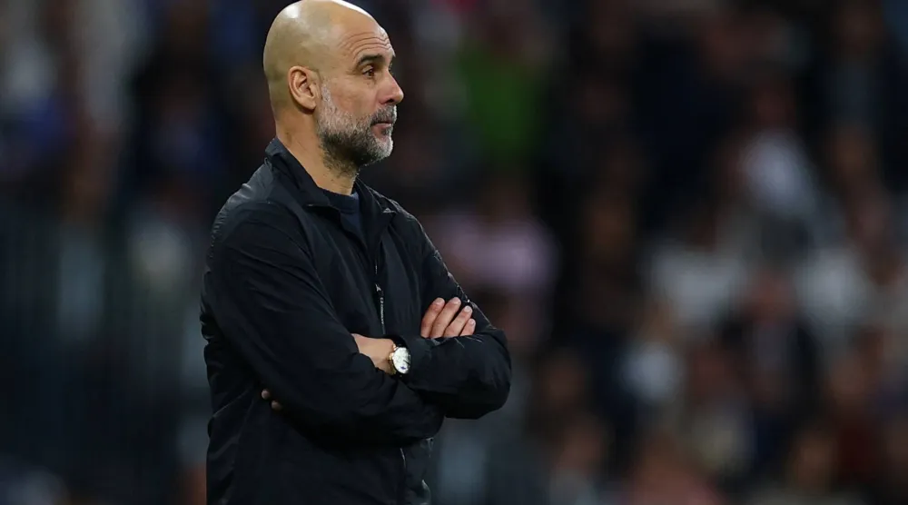 الإسباني بيب غوارديولا مدرب مانشستر سيتي (رويترز)