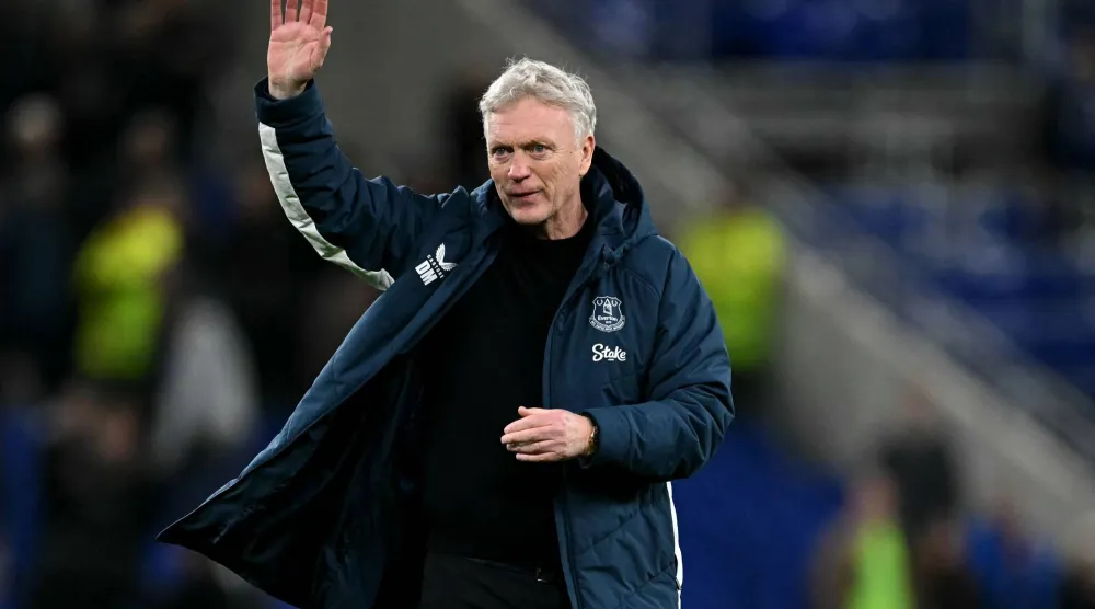 ديفيد مويز مدرب إيفرتون (أ.ف.ب)