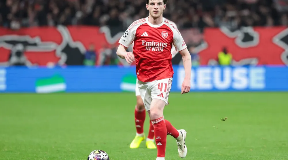 ديكلان رايس يستعد لتمديد عقده مع آرسنال (إ.ب.أ)