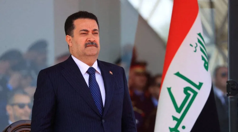 Iraqi Prime Minister Mohammed Shia al-Sudani attends an event in Baghdad, Iraq, Jan. 9, 2024. (Reuters)