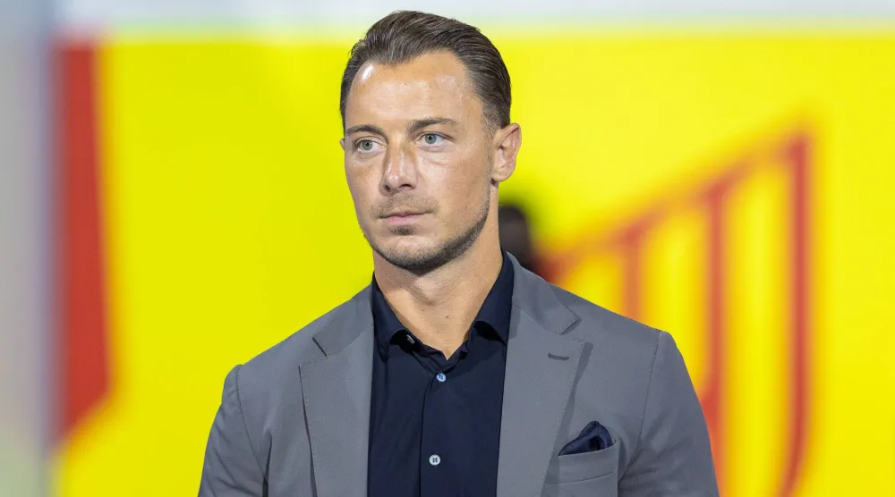 الألماني ماتياس يايسله مدرب فريق الأهلي (تصوير: عيسى الدبيسي) 