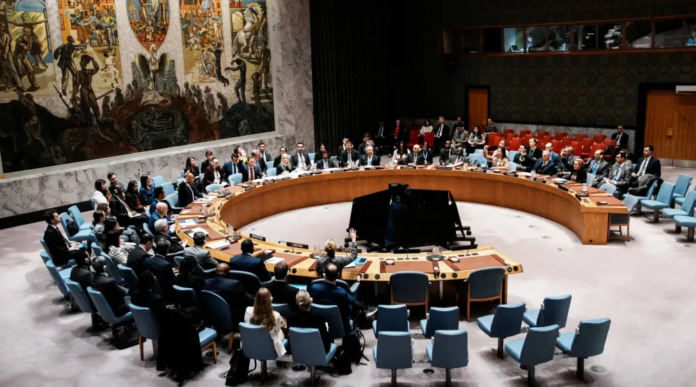 جلسة لمجلس الأمن الدولي في 12 مارس 2026 (رويترز)