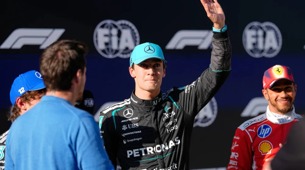 جورج راسل سائق مرسيدس (أ.ب)