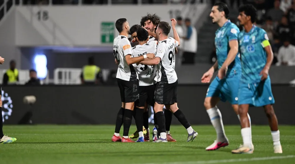 فرحة شبابية بالهدف الأول (تصوير: عبد الرحمن السالم)