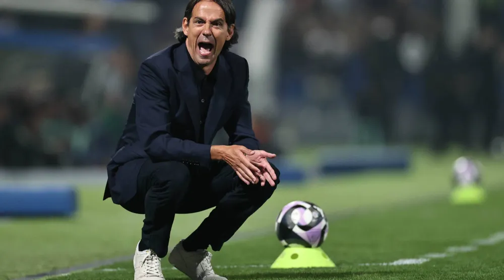 الإيطالي سيموني إنزاغي مدرب فريق الهلال (تصوير: سعد العنزي)