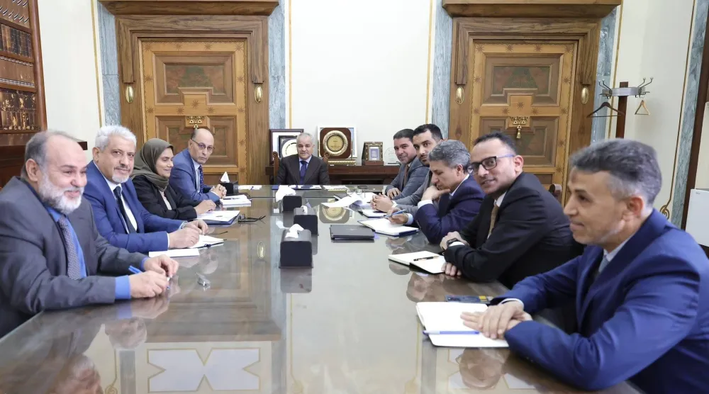 صورة وزّعها «المصرف المركزي» لاجتماعه في طرابلس