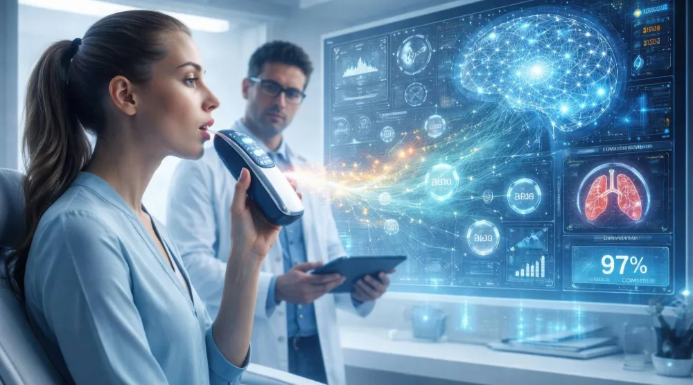 عيادة المستقبل اختبار التنفس يكشف المرض