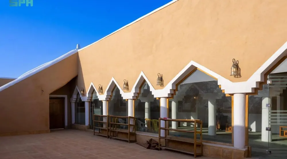 The Qasr Al-Shariah Mosque in Al-Haytham, Al-Kharj Governorate.(SPA)