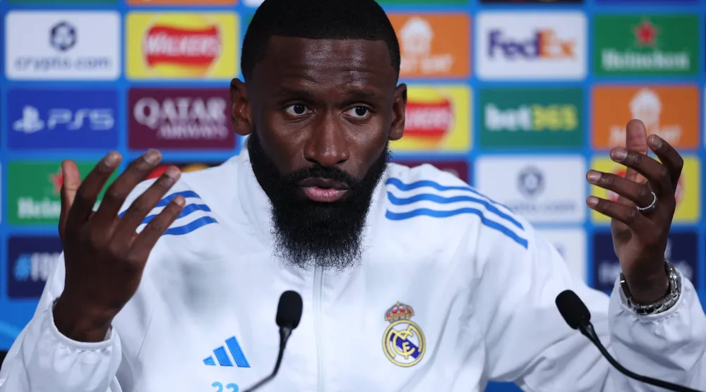 الألماني أنطونيو روديغر مدافع ريال مدريد (إ.ب.أ)