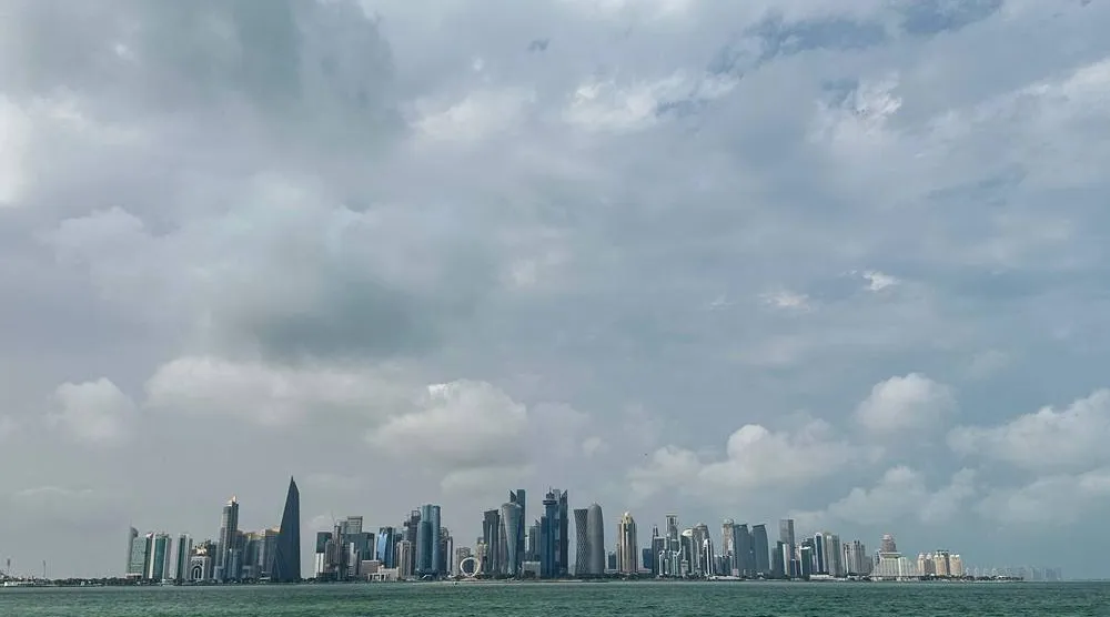 A photograph shows Doha's skyline on March 10, 2026. (AFP)