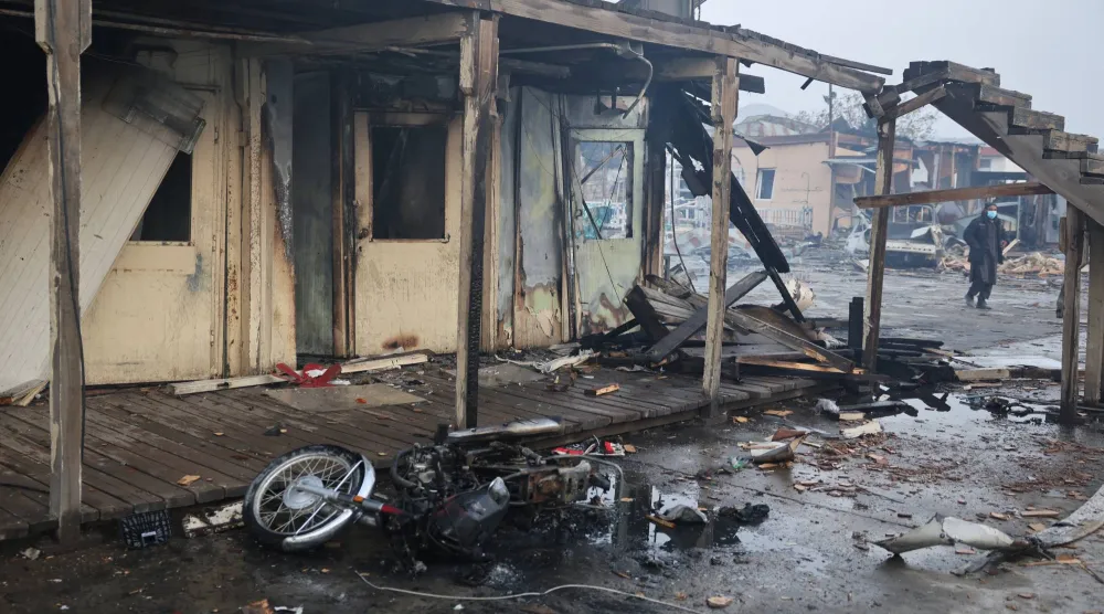 موقع غارات جوية باكستانية استهدفت مركز الخدمات التأهيلية الثانوية في كابل (أ.ف.ب)