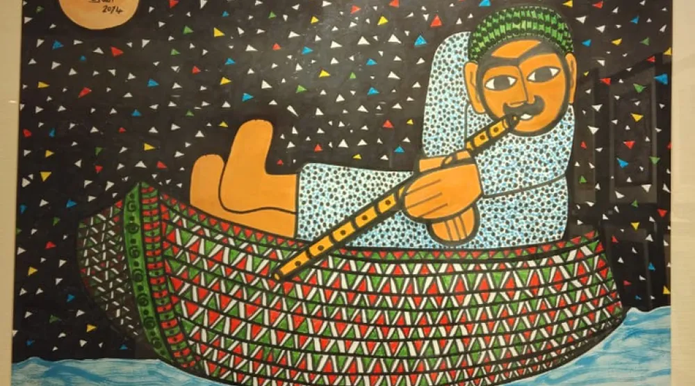 من أعمال حسن الشرق (غاليري خان المغربي)