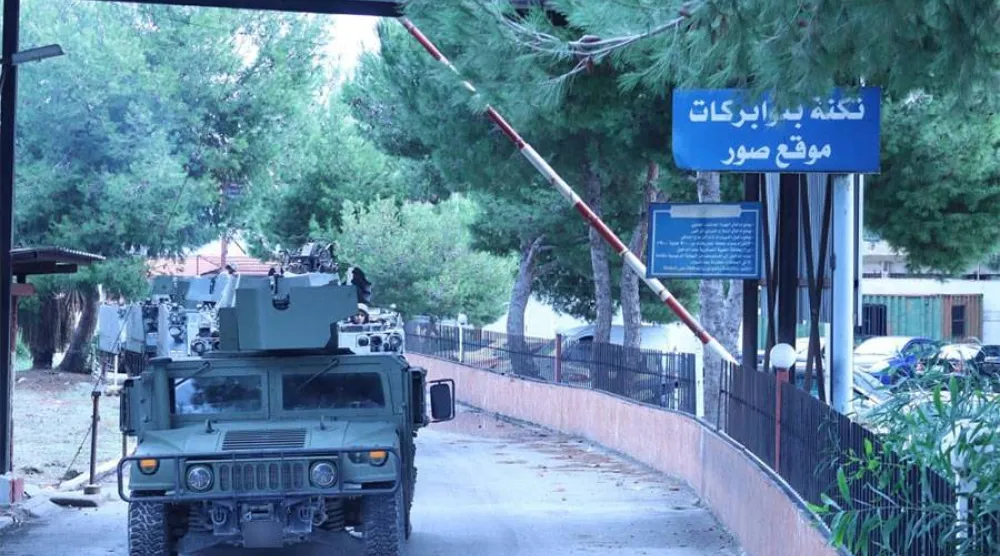 ثكنة للجيش اللبناني في منطقة صور بجنوب لبنان (قيادة الجيش)