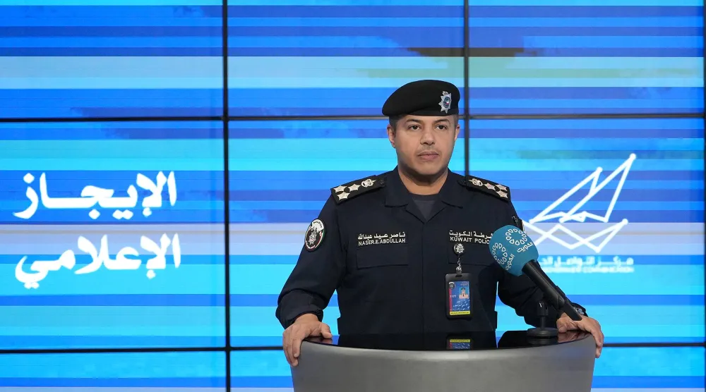 العميد ناصر بوصليب المتحدث الرسمي باسم وزارة الداخلية الكويتية (كونا)