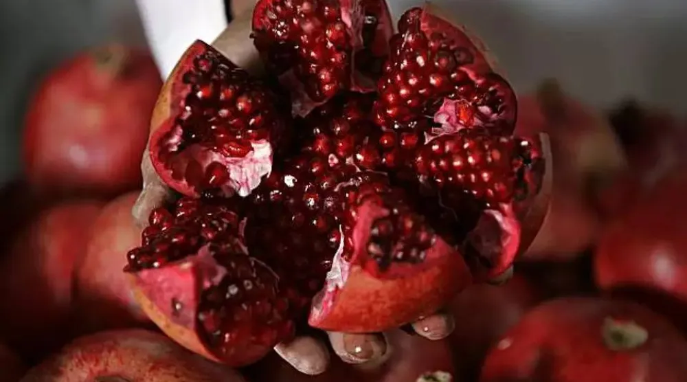 حبات من الرمان (أ.ب)