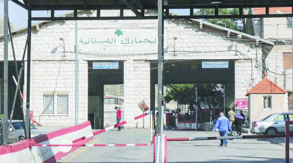 نقطة «المصنع» اللبنانية على الحدود مع سوريا (أرشيفية - أ.ف.ب)