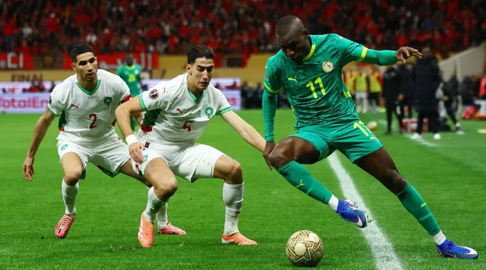 من مباراة المغرب والسنغال في نهائي كأس الأمم الأفريقية (رويترز)