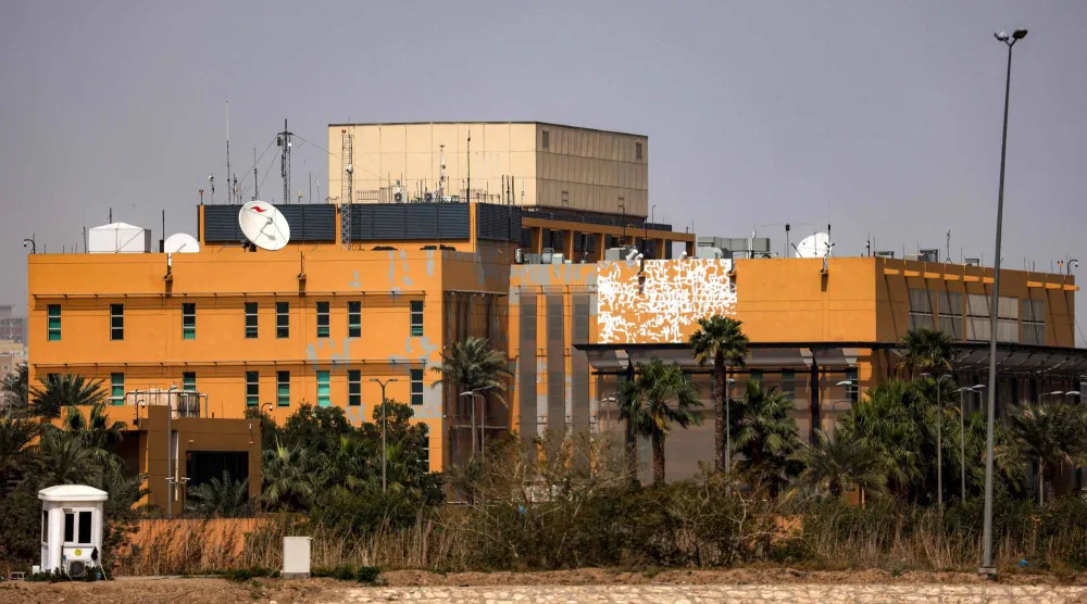 مقر السفارة الأميركية في العراق داخل «المنطقة الخضراء» في بغداد (أ.ف.ب)