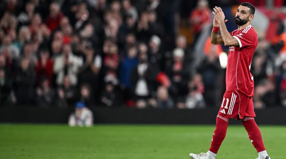 محمد صلاح لاعب ليفربول خارج قائمة منتخب مصر (أ.ف.ب)