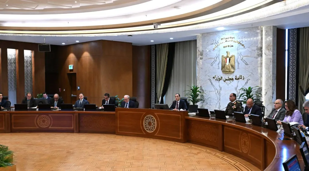 رئيس الوزراء المصري مصطفى مدبولي خلال اجتماع الحكومة الأربعاء الماضي (مجلس الوزراء المصري) 