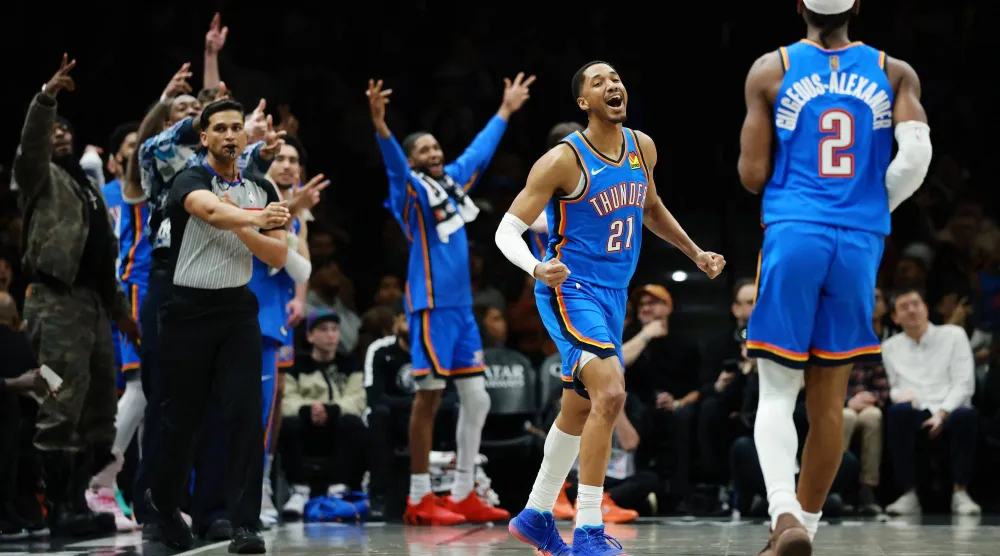 حامل لقب الدوري الأميركي لكرة السلة أوكلاهوما سيتي ثاندر (أ.ف.ب)
