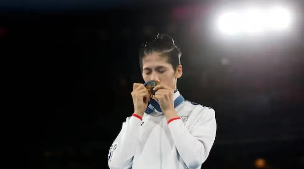 الملاكمة التايوانية لين يو-تينغ (رويترز)