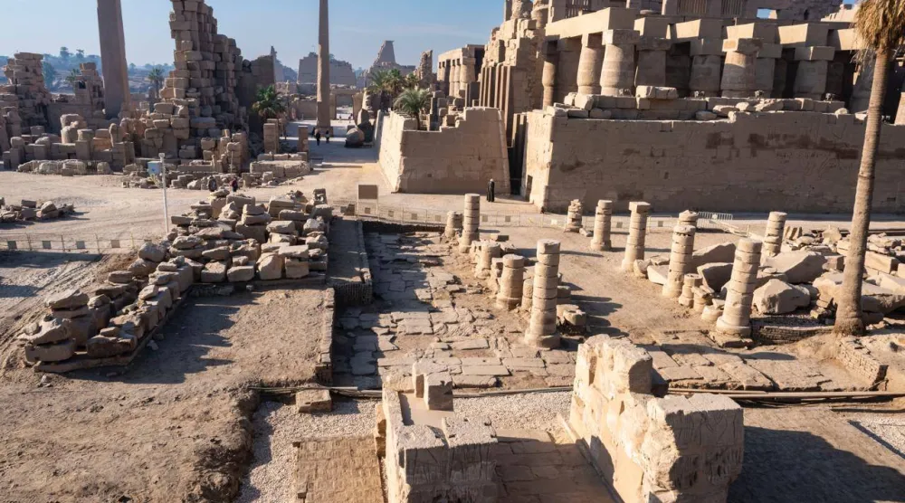 ترميم سور الملك رمسيس الثالث (وزارة السياحة والآثار)