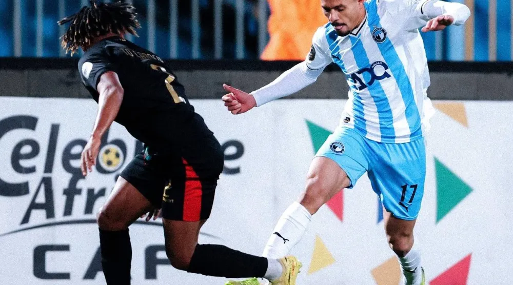 من المواجهة التي جمعت بيراميدز والجيش الملكي (موقع نادي بيراميدز)