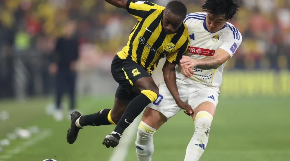 الاتحاد السعودي في مباراته الآسيوية ضد الغرافة القطري (تصوير: عدنان مهدلي)