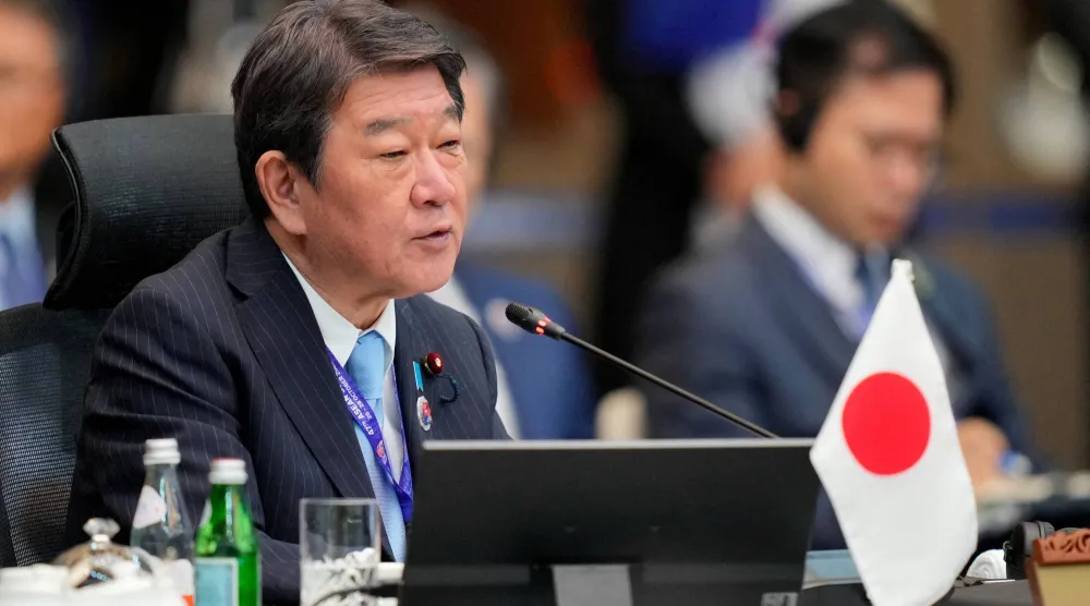  وزير ‌الخارجية الياباني توشيميتسو موتيجي (رويترز)