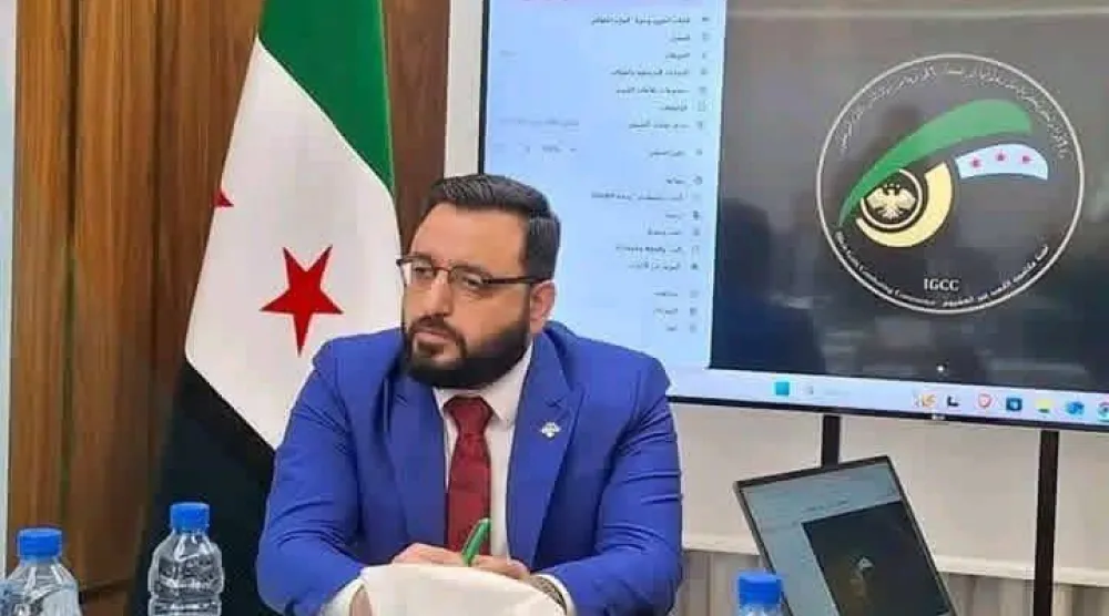 باسل السويدان رئيس (لجنة مكافحة الكسب غير المشروع) في سوريا (سانا)