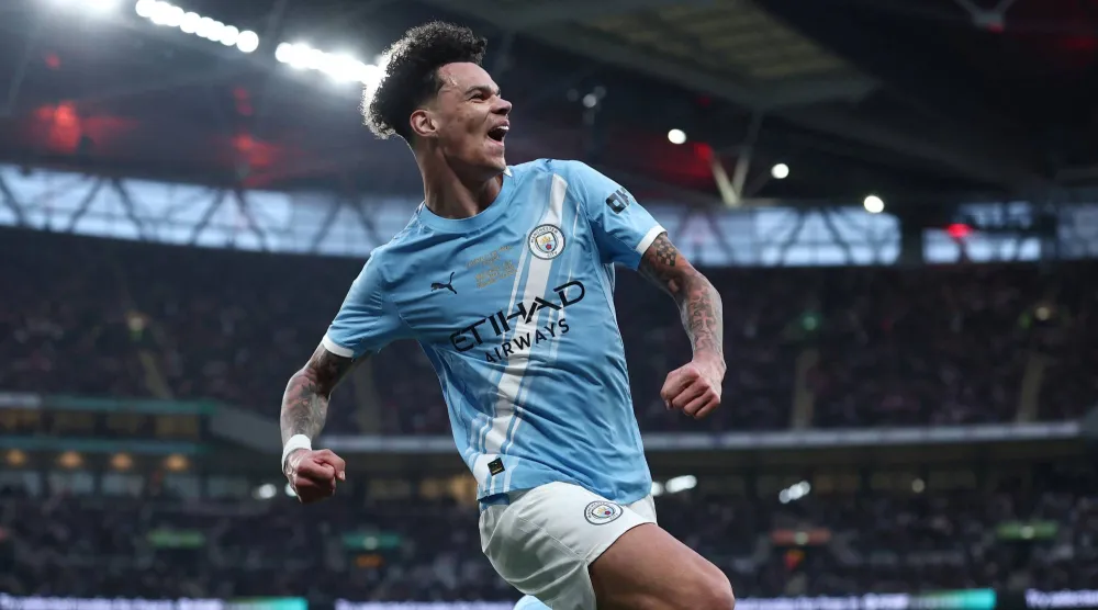 نيكو أوريلي نجم مانشستر سيتي (رويترز)