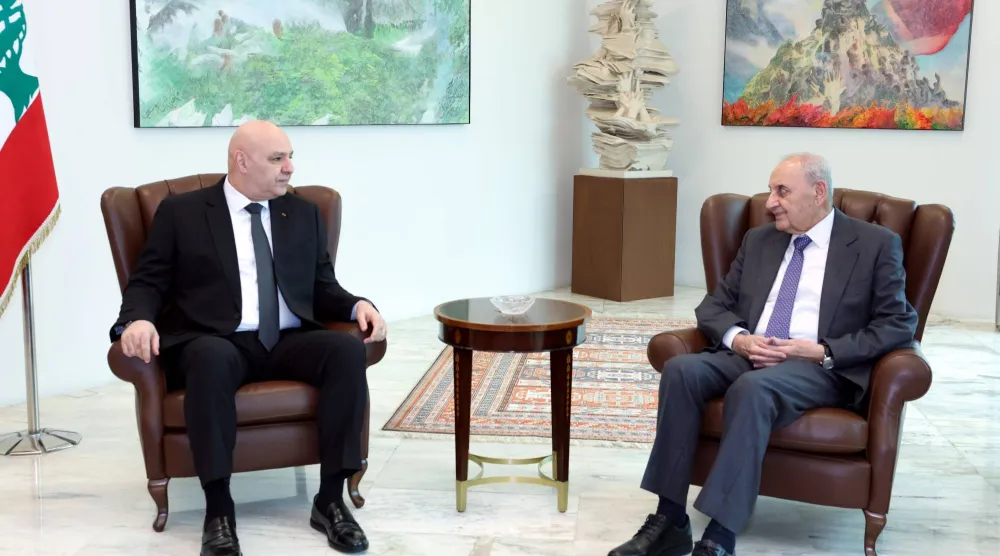 رئيس الجمهورية جوزيف عون مستقبلاً رئيس البرلمان نبيه بري (الرئاسة اللبنانية)